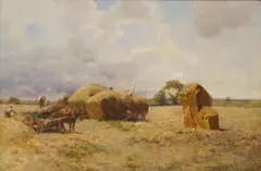 Robert McGregor, HARVEST TIME, oil on canvas