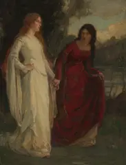 LADY OF THE LAKE by Robert Hope, oil on canvas, sold Jun 2025