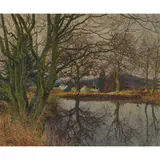 James McIntosh Patrick, MILLHILL DAM, CARSE OF GOWRIE, oil on canvas