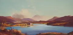 Sir David Young Cameron, KILCHURN CASTLE, LOCH AWE, oil on canvas
