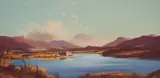 Sir David Young Cameron, KILCHURN CASTLE, LOCH AWE, oil on canvas