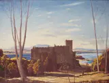 David Young Cameron, DUNVEGAN CASTLE, SKYE, oil on canvas
