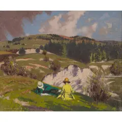 George Henry, A SUMMER IDYLL, oil on canvas