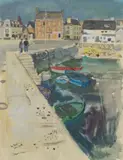 Alberto Morrocco, LE GUILVINEC, watercolour