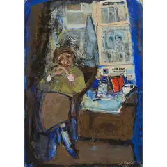 Joan Eardley, JEANNIE, gouache, pen and chalk