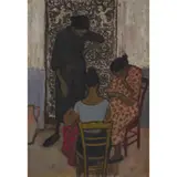 Alberto Morrocco, SICILIAN WOMEN, Oil on board