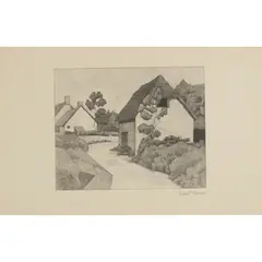 Robert Bevan, SMITHY BARN, BOLHAM, 1919, Lithograph, from the edition of 40