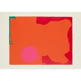 Patrick Heron, MAGENTA DISK AND RED EDGE, APRIL, 1970, Screenprint, Artist's Proof, aside from edition of 100