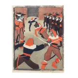 Lill Tschudi, AFFAIRE D'HONNEUR (COPPEL LT250), 1932, Linocut, 37/50