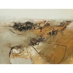 James Morrison, LANDSCAPE, 1967, gouache and ink on paper
