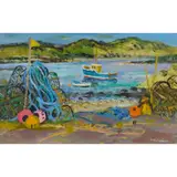 David McClure, FISHING TACKLE, LITTLE CULKEIN, oil on board