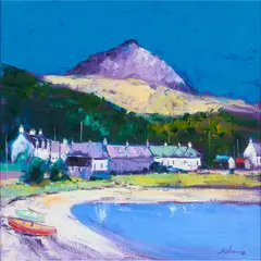 MORNING LIGHT, CRAIGHOUSE, JURA, 2010 by John Lowrie Morrison, oil in canvas, sold Jan 2025
