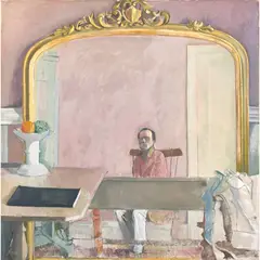 John G. Boyd, UNTITLED (THE MIRROR), oil on canvas