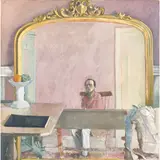 John G. Boyd, UNTITLED (THE MIRROR), oil on canvas