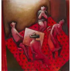 Willie Rodger, NO DE'IL ON THE SABBATH, 2001, oil on board
