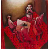 Willie Rodger, NO DE'IL ON THE SABBATH, 2001, oil on board