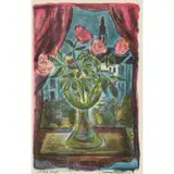 William MacTaggart, ROSES AGAINST A NIGHT SKY, 1958, Lithograph, Artist's Proof, aside from the edition of 50
