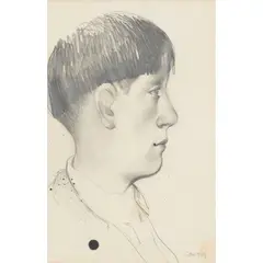 Stephen Conroy, PORTRAIT OF A BOY, 1987, pencil
