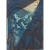 Peter Howson, FIVE LOSERS, 1987, pastel