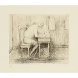 Henry Moore, GIRL DOING HOMEWORK I, 1974, Etching, 35/50