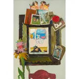 Alberto Morrocco, MIRROR AND ANGELS, Oil on board