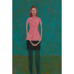 Abigail McLellan, YOUNG WOMAN STANDING, 1997, oil on canvas