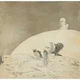 John Bellany, DEATH KNELL FOR JOHN KNOX, 1970, Etching and aquatint, 4/50