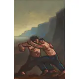 Peter Howson, THE CONFLICT, 1995, oil on canvas