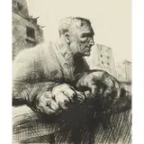Peter Howson, HANGER LANE, 1998, Etching, 14/25