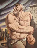 Peter Howson, TROUBLER, 2002, oil on canvas