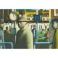 Stephen Mangan, STATION, oil on board