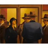 Jack Vettriano, THE CONFRONTATION, oil on canvas