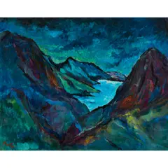 Leslie Marr, LOCH ETIVE, 1979, oil on canvas