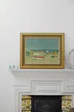 Alberto Morrocco, BEACH AT TERRACINA, C.1974, oil on board