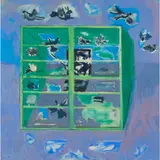 David Michie, SETTING THE PIGEONS FREE, BELGRADE II, oil on canvas