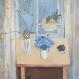 Joan Renton, STILL LIFE BY A WINDOW, oil on canvas