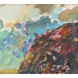 Duncan Shanks, APPROACHING THE SUMMIT, 1999, acrylic and mixed media on board