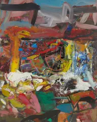 Duncan Shanks, THE WHEEL, oil and mixed media on card