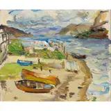 David Macbeth Sutherland, PLOCKTON, oil on board