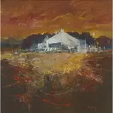 Gordon Hope Wyllie, AUTUMN EVENING, 1993, mixed media on board