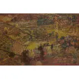 Victoria Crowe, MAGICAL LANDSCAPE, SAN GIMIGNANO, oil on board