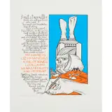 Alasdair Gray, OZYMANDIAS, 2017, Screenprint, P/P, aside from the edition of 40