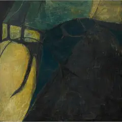 Alison McGill, UNTITLED (ABSTRACT), oil and wax on board