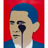 Pure Evil, CRYING OBAMA (RED), 2016, Screenprint, AP, aside from the edition of 100