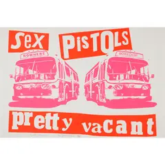 Jamie Reid, SEX PISTOLS: PRETTY VACANT (PINK & ORANGE COLOURWAY), 1997, Screenprint, A/P, aside from the edition of 200