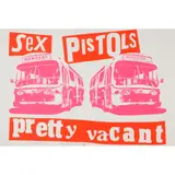 Jamie Reid, SEX PISTOLS: PRETTY VACANT (PINK & ORANGE COLOURWAY), 1997, Screenprint, A/P, aside from the edition of 200