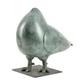 Shona Kinloch, WALKING PIGEON, Bronze, raised on a steel plinth