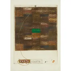 Joe Tilson, EARTH MANTRA, 1977, Etching and aquatint, 54/71