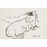 David Hockney, LITTLE BOODGE, 1993, Off-set lithograph, published by 1853 Gallery, Salts Mill, Saltaire, Yorkshire