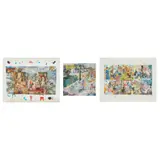Chris Orr, THREE PRINTS: 'SAINT MICK', 2001, 'THE INS AND OUTS', 2001 AND 'TANBY', 1998, Lithograph and relief, 6/30